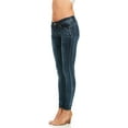 thumbnail image 4 of Cover Girl Jeans Juniors Low Rise Waisted Butt Shaping Skinny Dark Blue Size 7, 4 of 5