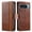 Darkbrown, variant on TECH CIRCLE for Google Pixel 10 / 10 Pro Luxury PU Leather Rubber Case Flip Stand Credit Card Holder Slots Full-Body Shockproof Protective Cover for Women Men,Darkblue