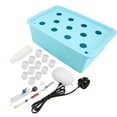 thumbnail image 1 of FYBTO 11 Holes Hydroponic System Grow Plant Flower Water Soilless Culture Box (Blue, )-0905, 1 of 5