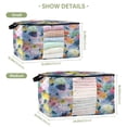 thumbnail image 2 of Foldable Clothes Storage Bags Clothes Organizer Bin with Clear Windows for Clothes Bedding Vibrant Abstract Floral, 2 of 6