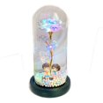 thumbnail image 4 of Cubierta de vidrio Simulación de flor de lámina de oro Rosa Luz LED Flor eterna Regalo del día de San Valentín Día de la madre Adornos creativos, 4 of 6