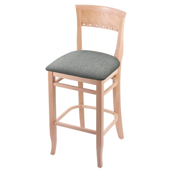 3160 25" Counter Stool with Natural Finish and Graph Alpine Seat
