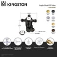 thumbnail image 4 of Kingston Brass CD43301BX 1/2-Inch FIP x 3/8-Inch O.D. Anti-Seize Deluxe Quarter-Turn Ceramic Hardisc Cartridge Angle Stop in Polished Chrome, 4 of 5