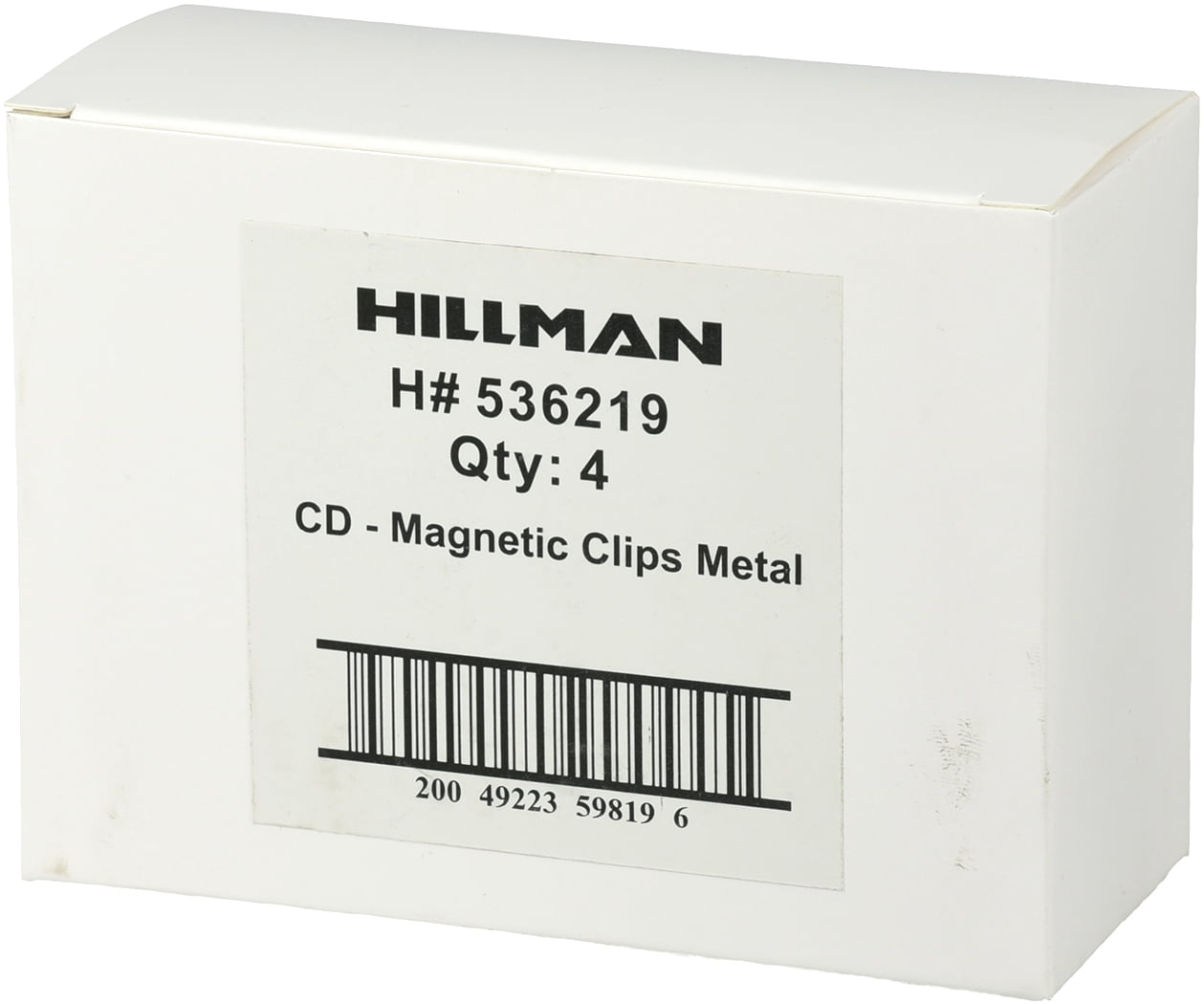Hillman 536219 Magnet Clip (for Lightweight Items), Silver, 2 Pack