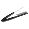 thumbnail image 1 of 2X plancha de peluquería apriete cepillo bolsa abrazadera negro, 1 of 8