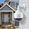 thumbnail image 7 of 4 Packs Fake Security Camera with Flashing LED Light Dummy Surveillance Dome for Home Business Indoor Outdoor Wireless Easy to Install Realistic Look, 7 of 7