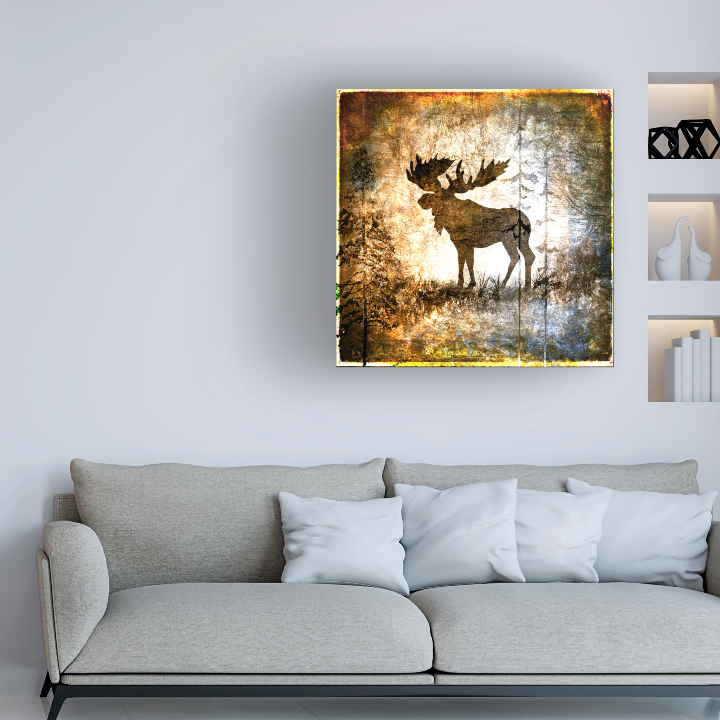 LightBoxJournal 'High Country Moose' Canvas Art