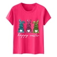 thumbnail image 5 of Camiseta de Cuello Redondo de Impresión de Pascua de Moda de Primavera Y Verano para el Uso Diario, 5 of 5