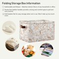 thumbnail image 5 of Coolnut Watercolor Foldable Canvas Storage Bin, Sturdy Fabric Storage Basket with Handles, Storage Cube Box for Organizing Shelf Nursery Toy Closet 2PCS#1077 Home Decor, 5 of 7