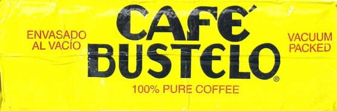 Café Bustelo Espresso Dark Roast Ground Coffee, Vacuum-Packed Brick 16 oz Bag