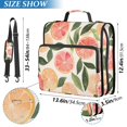 thumbnail image 2 of FORMRS Zipper Binder with Shoulder Strap 2-inch Ring 500 Sheet Capacity File Bag, Watercolor Grapefruit, 2 of 5