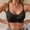 Black, variant on Women Wireless Seamless Support Bra, Thin Lace Splice Gathered Anti-Sagging Brassiere, Breathable Hollow Mesh Back Shaping Underwear, Adjustable Thin Straps, Skin-Friendly Daily Bra Beige M(M)