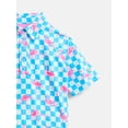 thumbnail image 3 of Birdie Bound Boys Checkerboard Flamingo Polo Shirt, Sizes 4-16, 3 of 3