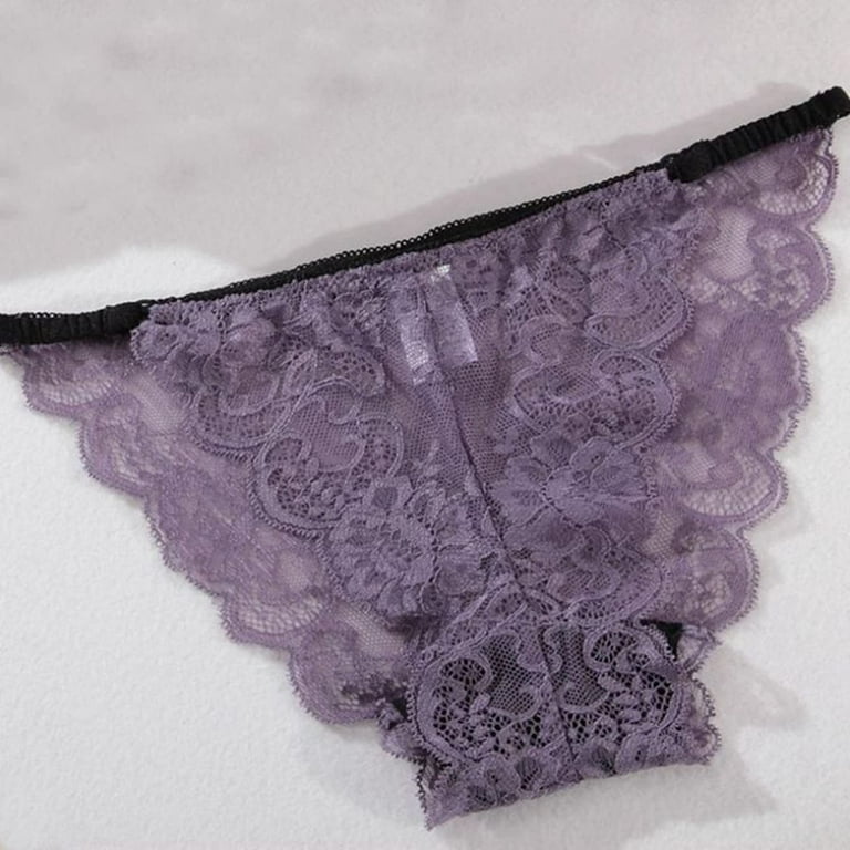 HUPOM Knix Underwear Panties In Clothing Briefs Leisure Tie Seamless  Waistband Purple L 