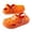 Orange, variant on Boys Girls Clogs Lightweight Breathable Comfortable Outdoor Summer Beach Play Shoes Casual Footwear Kids Sandals