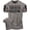 T-Shirt Warm Grey Branded, variant on Gymish Hardest Lifting Saying Gym Shirt for Men – Funny Weightlifting T-Shirt, Motivational Workout Wear, Military Green with Sleeve Logo, Small