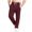 Wine, variant on Jyeity Men Pants with Pockets Drawstring Straight Leg Fashion Elastic Waist Loose Pants L