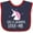 Navy and Red, variant on Inktastic Gigi and Grandpa Love Me Unicorn Grandchild Girls Baby Bib
