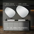 thumbnail image 5 of Dreamwerks Eva 40" W x 37.9" H Irregular Shaped LED Lighted Mirror with Dimmer & Defogger, 5 of 9