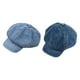 thumbnail image 1 of Sombrero de mezclilla Newsboy de 2 piezas para mujeres y niñas, sombrero con visera Vintage suave, 8 paneles, sombrero de , sombrero octogonal, 1 of 8