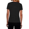 thumbnail image 7 of Mifsaly Crop Tops for Women Trendy Summer T Shirts Scoop Neck Short Sleeve Cropped Top Slim Fit Ribbed Knit Lace Patchwork Tee 2026 XL, 7 of 7