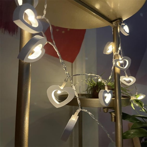 Guirnaldas Luces Corazón Románticas