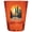 Orange, variant on Kuala Lumpur Malaysia Design A Souvenir Full Color 2 oz Round Shot Glass Multicolor (4-Pack)