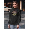 thumbnail image 2 of Don't Stop Smiling Groovy Style Sweatshirt Women -Image by Shutterstock, Female Large, 2 of 4