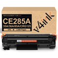 thumbnail image 1 of V4INK Cartuchos de t&oacute;ner compatibles para HP 85A CE285A CB435A Canon 125 para HP P1102w M1212NF M1217nfw P1505 M1522nf P1109w P1006 Canon MF3010 LBP6000 (Alto Rendimiento, 20 000 pagagagES), 1 of 6