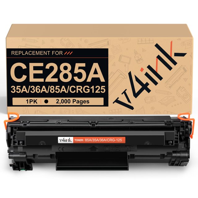 V4INK Cartuchos de tóner compatibles para HP 85A CE285A CB435A Canon 125 para HP P1102w M1212NF M1217nfw P1505 M1522nf P1109w P1006 Canon MF3010 LBP6000 (Alto Rendimiento, 20 000 pagagagES)