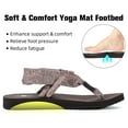 thumbnail image 5 of Needbo Women's Yoga Mat Flip Flops Comfortable Summer Casual Beach Sling Flat Sandals-Brown Size 9, 5 of 8