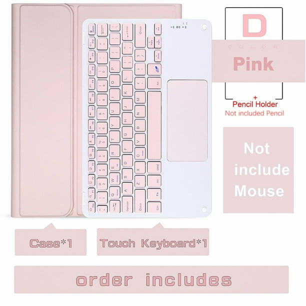 Teclado inalámbrico ratón mágico para iPad Pro 11 funda 2021 2020 Air 4 10,2 9th 8th generación funda Mini 6 Air 2 teclado bluetooth Deng Xun unisex