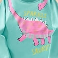 thumbnail image 4 of zaveiop Little Big Girls Pajamas Set Long Sleeve PJs 100% Cotton Pyjamas (Z01-Mint Green, 4-5 Years), 4 of 4