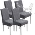 thumbnail image 1 of Waterproof Dining Chair Covers, Chair Covers for Dining Room, Stretch Chair Covers Parsons Chair Slipcover, Removable, Washable for Dining Room Kitchen Chair Protector Cover, 1 of 9