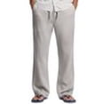 thumbnail image 5 of COOFANDY Men's Linen Drawstring Pants Casual Summer Beach Cotton Linen Pants, 5 of 5