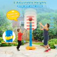 thumbnail image 3 of Costway Kids Children Basketball Hoop Stand Adjustable Height 47''-63''Indoor Outdoor Sports Toy, 3 of 8