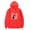 RED, variant on custom pet photo Hoodie Pet photo and name Personalized Pet Portrait Hoodie Custom Dog Cat Graphic Hoodie Unisex Personalized