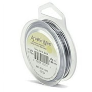 Beadalon Artistic Wire, Colored Copper Craft Wire, 22 Gauge (.64mm), 15 yds. Gray