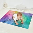 thumbnail image 2 of Rainbow Tie Dye Swirl Pattern Blanket,Comfortable Soft Flannel Throw Blanket,All Season,Warm Lightweight Blankets for Sofa Bed Couch Living Room Chair,30"x40", 2 of 4