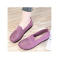 thumbnail image 6 of Frontwalk Womens Sneakers Walking Shoes Non-Slip Flats Slip On Casual Shoes Travel Comfort Comfortable Mesh Breathable Loafers Round Toe Shose  Taro Purple 8.5, 6 of 7