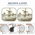 thumbnail image 6 of Gaeub Dutch Windmill Print 2-Piece Windshield Sun Shade,Foldable Car Front Window Sunshade,for Most Cars SUV Truck,Heat Blocker Visor Protector-Medium, 6 of 6