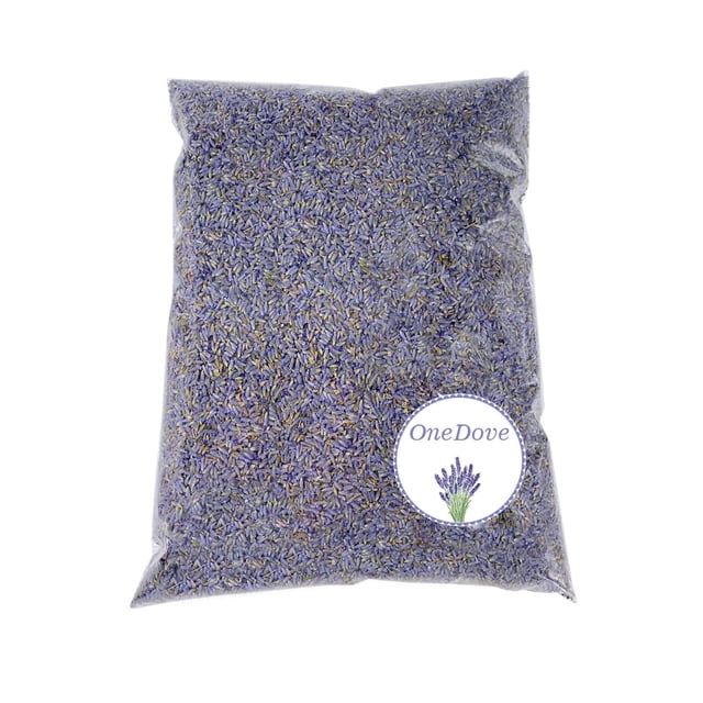 Capullos de lavanda secos OneDove, 1 kg, ultra azul, 100% naturales