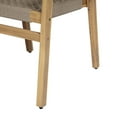 thumbnail image 6 of Christopher Knight Home Modern Outdoor Dining Chairs, Solid Wood Frame, Rope-Woven Backrest, Grey, Set of 4, 6 of 12