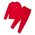 thumbnail image 3 of YONGHS Kids Boys Girls Thermal Long Johns Set Long Sleeve Tops and Pants Warm Base Layer Set Red 13-14, 3 of 7