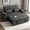 Dark grey, variant on Howcool 65" Sleeper Sofa Bed, 3-in-1 Convertible Pull Out Couch Bed with Tray Table & Cup Holders, Chenille Loveseat Sofa with Adjustable Backrest for Living Room, Apartment(Dark Grey)