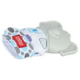 thumbnail image 6 of Nuby Happy Hands Teething Mitten for Babies, Gray Elephant Design, 6 of 8