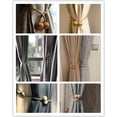 thumbnail image 4 of Abrazaderas para cortinas de color gris Abrazaderas magnéticas para cortinas Hebillas para cortinas con trenzado magnético, 4 of 5