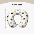 thumbnail image 5 of Xecao Cute Cat Print Memory Foam Cervical Neck Pillow Versatile U-Shaped Pillows for Home,Office,Camping,Travelling,Soft Washable Cover, 5 of 8
