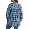 thumbnail image 4 of Fantaslook Plus Size Flannel Plaid Shirts for Women Long Sleeve Button Down Shirts Casual Loose Blouses Tops, 4 of 8