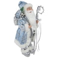 thumbnail image 3 of Northlight 16" Ice Palace Santa Claus with Staff and Bag Christmas Figure, 3 of 5